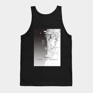 Dubai City Map Tank Top